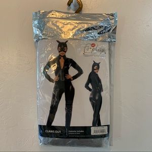 Cat woman body suit costume